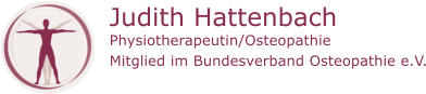 Judith Hattenbach Physiotherapeutin/Osteopathie Mitglied im Bundesverband Osteopathie e.V.